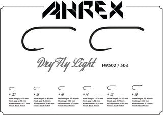 AHREX - FW503 - Dry Fly Light Hook