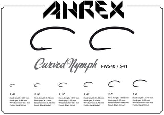 AHREX - FW541 - Curved Nymph Hook