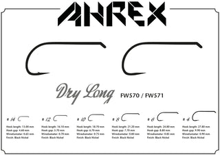 AHREX - FW571 - Long Dry Fly Hook