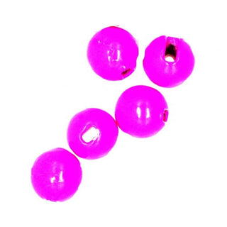 Fluoro Pink Slotted Tungsten Beads - Semperfli