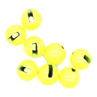 Fluoro Yellow Slotted Tungsten Beads - Semperfli