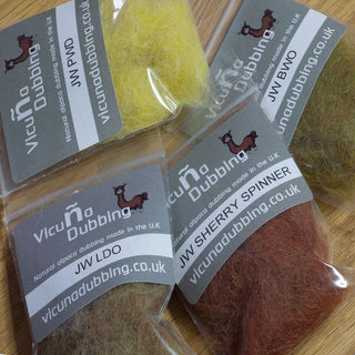 Vicuna Dubbing - JW Selected River Blends - Pack 2