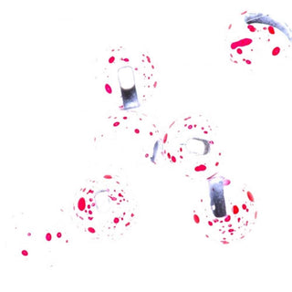 White Ruby Slotted Tungsten Beads - Semperfli